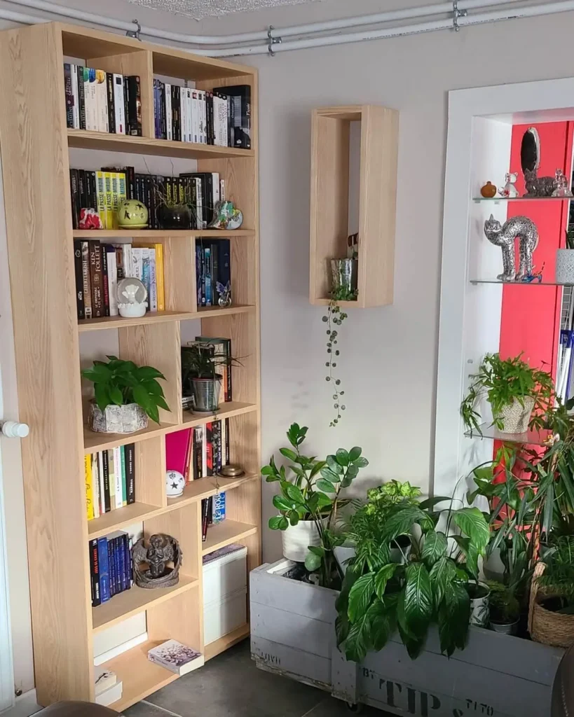 Meuble de rangement pour le salon rendu final