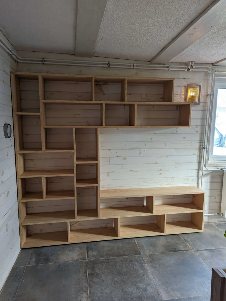 Meuble de rangement pour le salon visuel vide